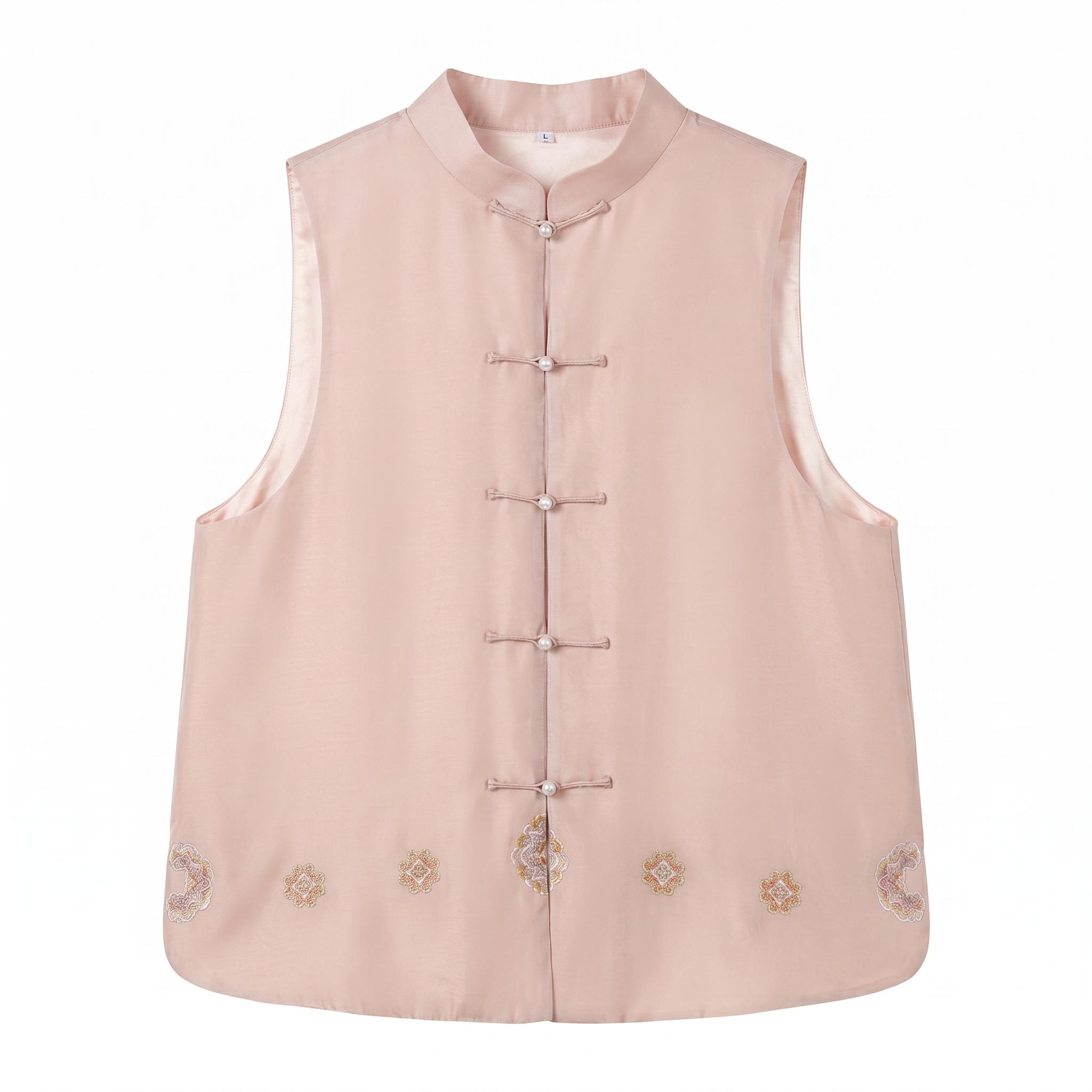 Organza Hand-Embroidered Vest | 欧根纱手绣马甲