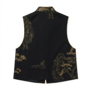 Alternative view of Nishijin Weave Vest | 西阵织（日本织锦）