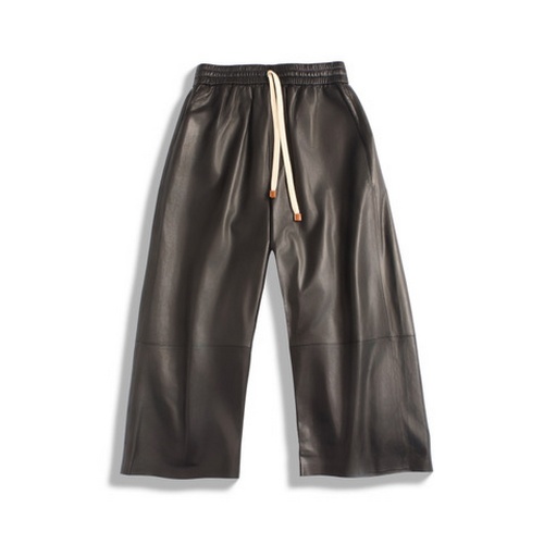 Custom-Made Water-Dyed Uncoated Cropped Wide-Leg Pants for Women High-Quality Fashionable Comfortable