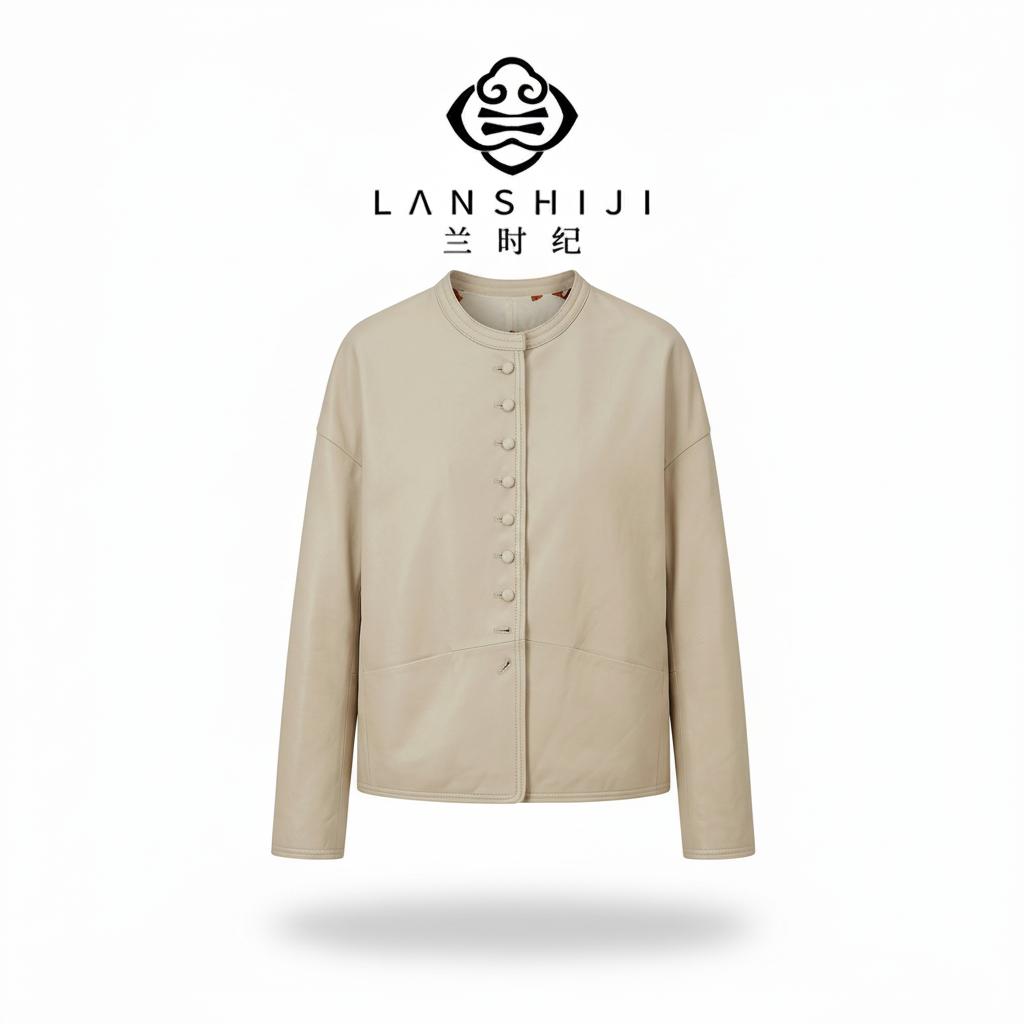 White reversible sheepskin coat | 羊皮双面穿白色外套