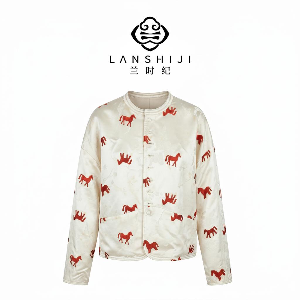 White reversible sheepskin coat | 羊皮双面穿白色外套 - Image 2