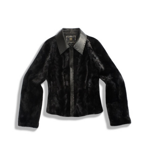 Handcrafted Water Ripple Mink SAGA Certified Luxury Fur Coat