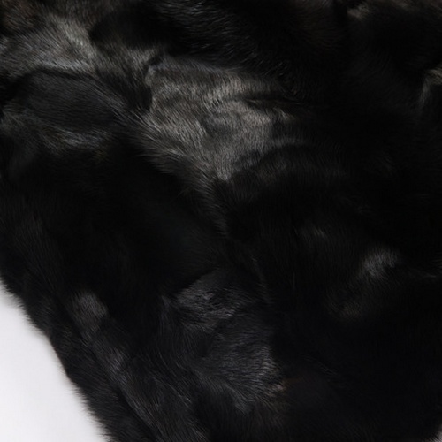 Handcrafted Water Ripple Mink SAGA Certified Luxury Fur Coat - Image 8