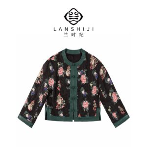 Gambiered Silk & Goat Leather Coat | 香云纱山羊皮外套