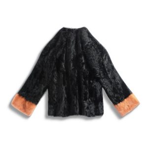 Alternative view of Double-Sided Song Brocade Fur Coat | 双面双穿宋锦皮草外套