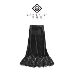 Acetate Lace Midi Skirt | 醋酸蕾丝半裙