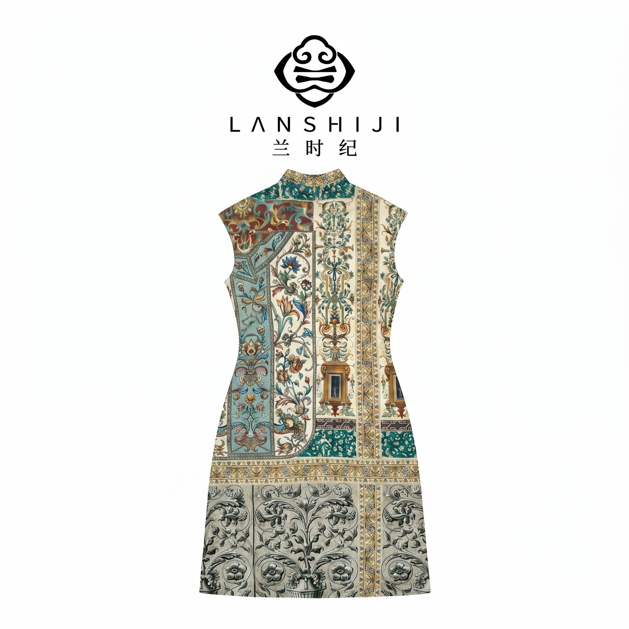 Elegant Mulberry Silk Qipao Dress | 桑蚕丝旗袍连衣裙 - Image 2
