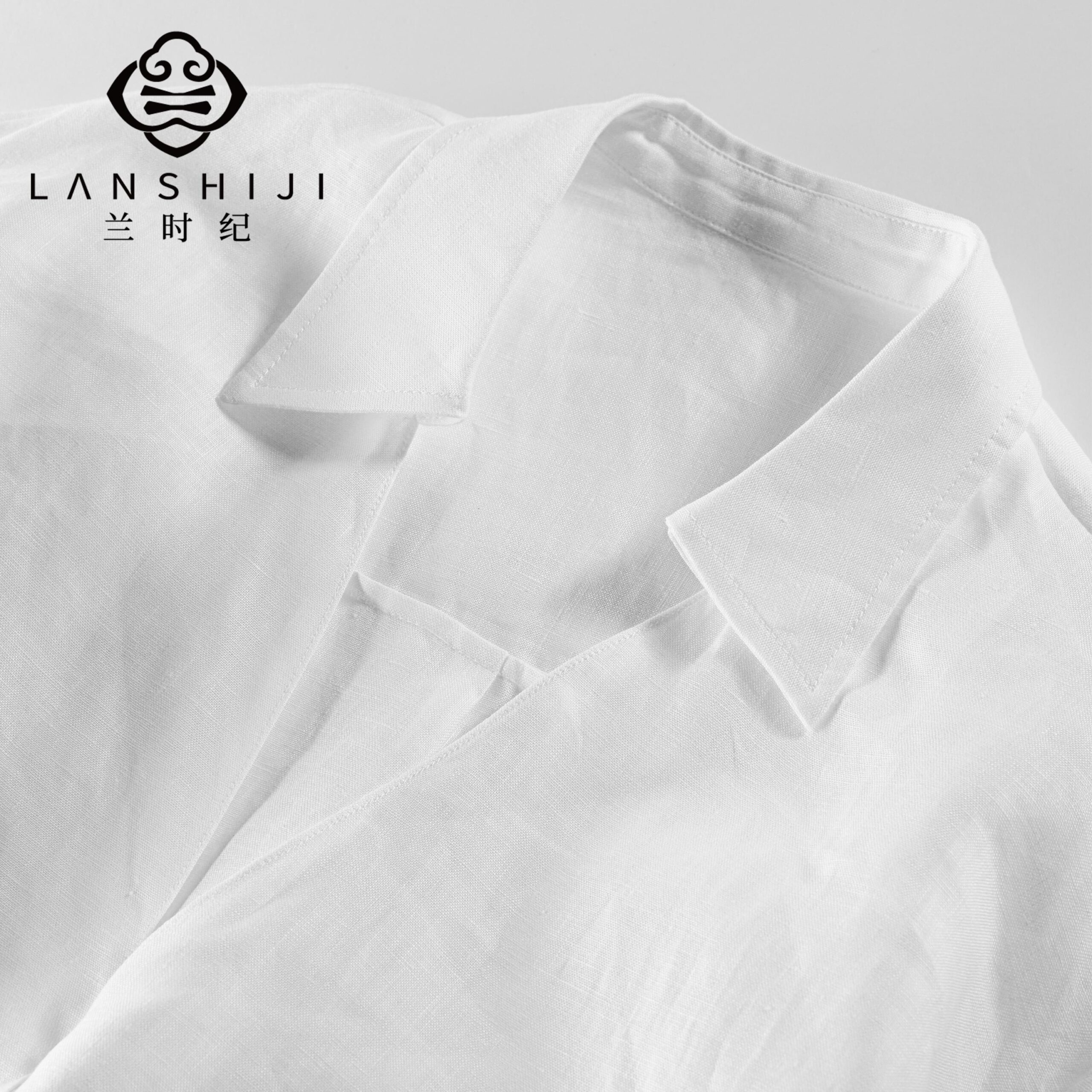White Relaxed-Fit Linen Shirt - Comfortable and Stylish for Everyday Wear - Image 2