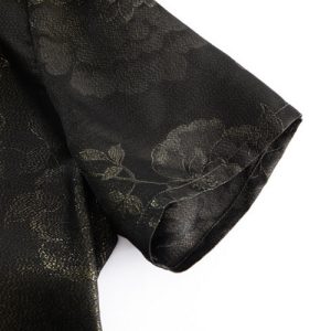 Alternative view of Gold-Woven Mulberry Silk T-Shirt for Women Soft Luxurious Fabric Perfect for Casual Wear Available in Black