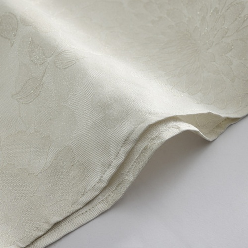 Gold-Woven Mulberry Silk T-Shirt for Women Soft Luxurious Fabric Perfect for Casual Wear Available in White - Image 4