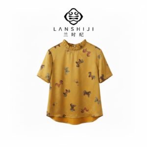 Colorful Pony 'Instant Wealth' Xiangyunsha Gold T-Shirt 马上有钱 彩色小马 香云纱金体恤
