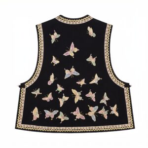 Alternative view of Delicate Embroidered Metamorph Vest | 蝶变精致刺绣马甲