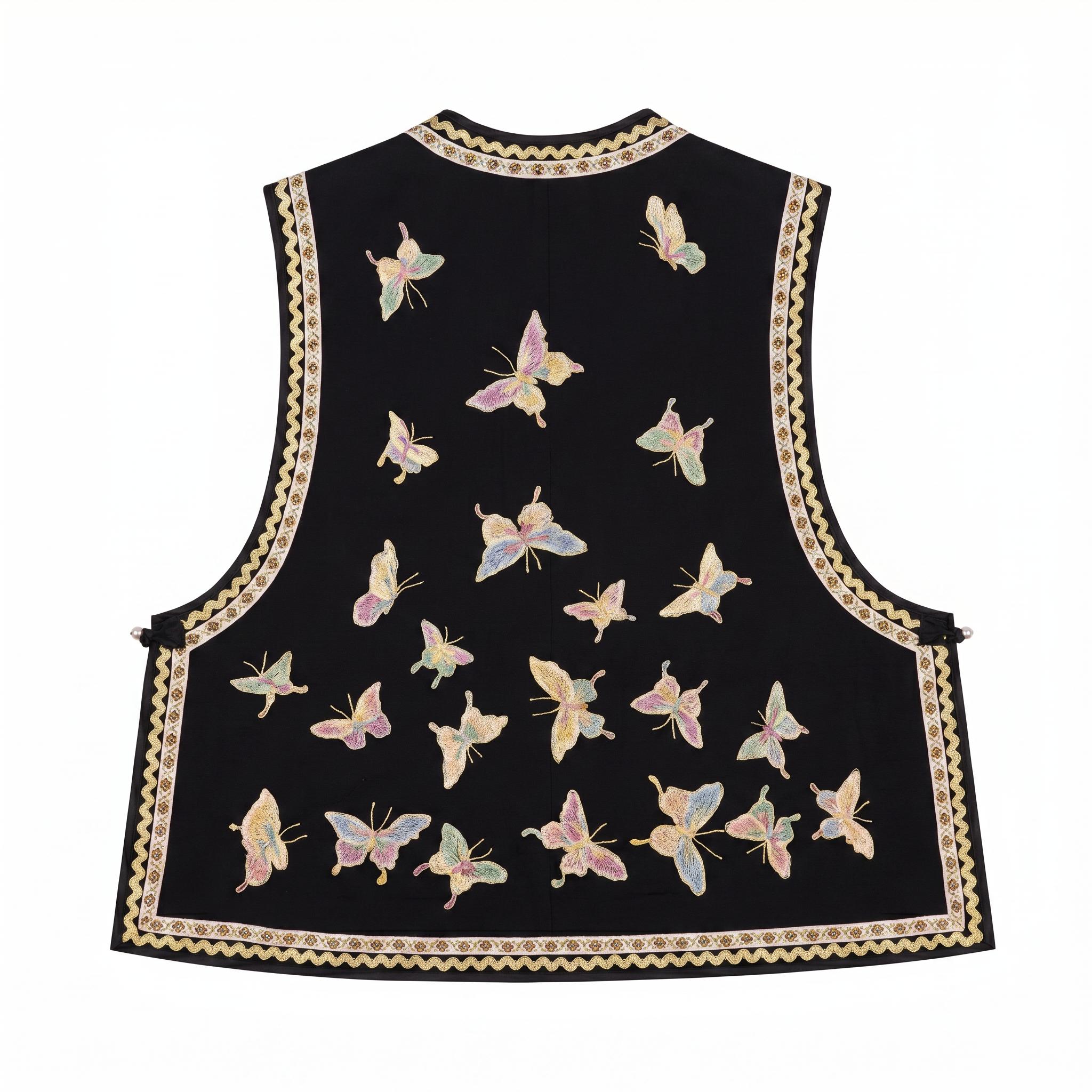 Delicate Embroidered Metamorph Vest | 蝶变精致刺绣马甲 - Image 2