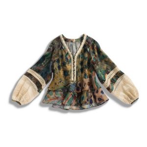 Exotic-Style Lace-Paneled Top | 异域风拼蕾丝上衣