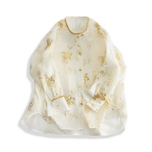 Gold Thread Sequin Embroidered Shirt | 金丝亮片绣花衬衫