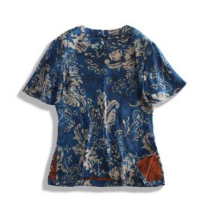 Alternative view of "Clear Blue Sky" Chinese-Style Blouse | 碧空如洗中式 T 恤