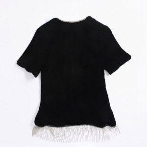 Alternative view of Real Silk T-shirts | 真丝流苏 V 领体恤