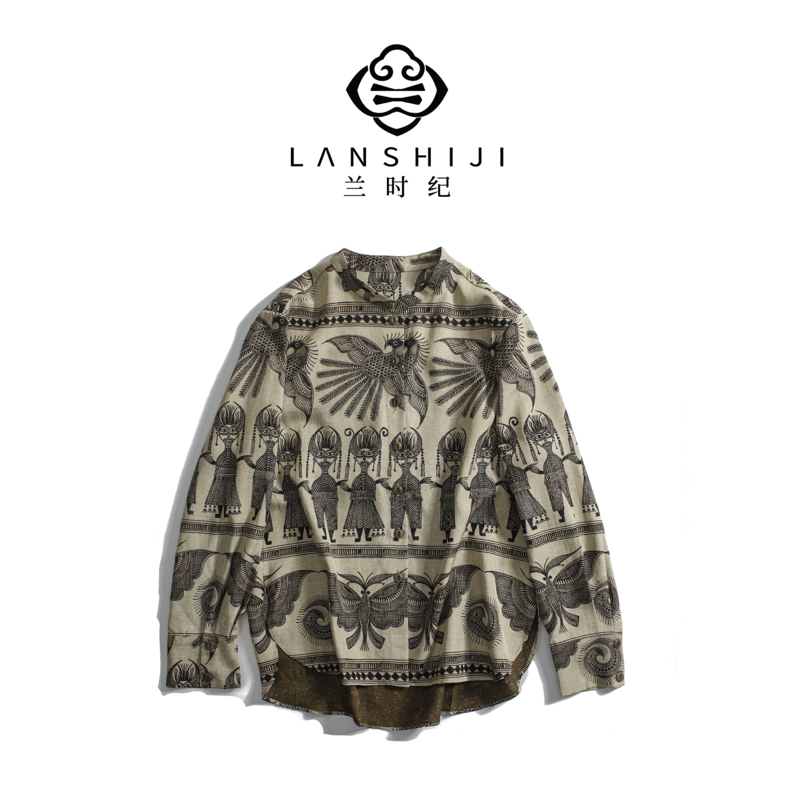 Women's Shirt with Traditional Miao Motifs | 女士苗族传统纹饰衬衫