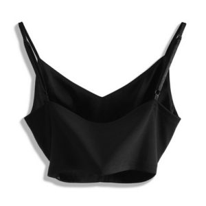 Alternative view of Acetate Backless Top - Black Options for Comfortable Wear