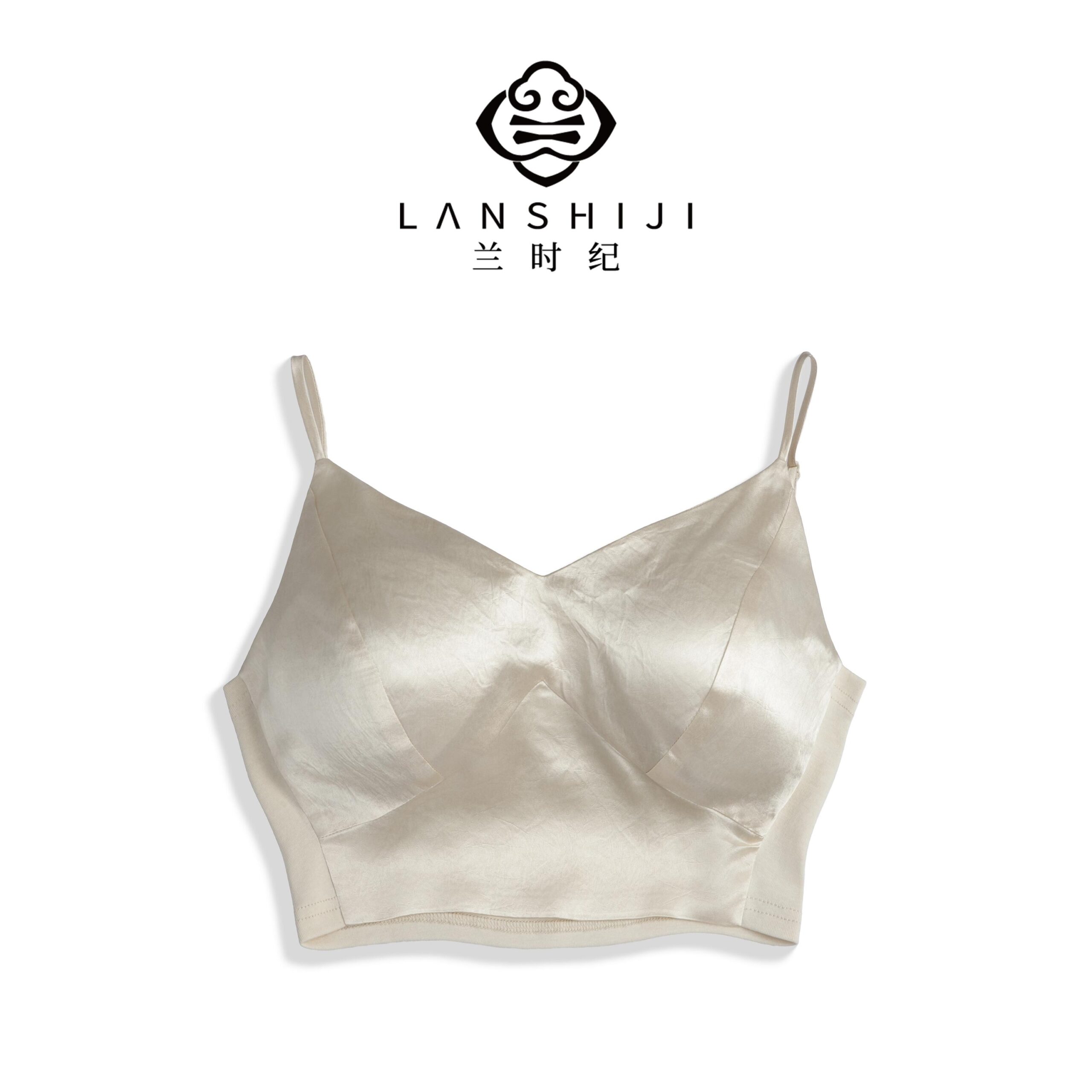 Acetate Backless Top - Beige Options for Comfortable Wear