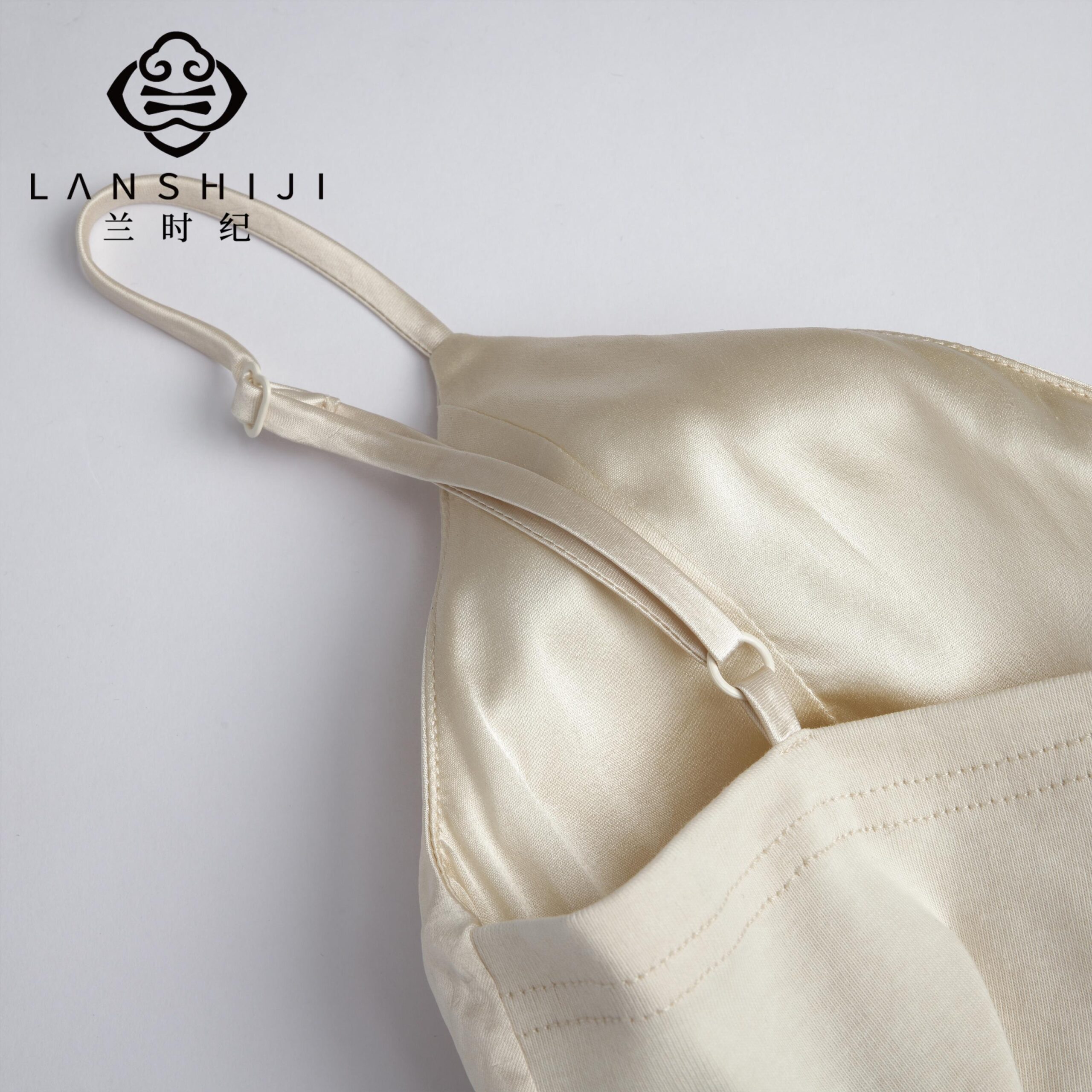 Acetate Backless Top - Beige Options for Comfortable Wear - Image 2
