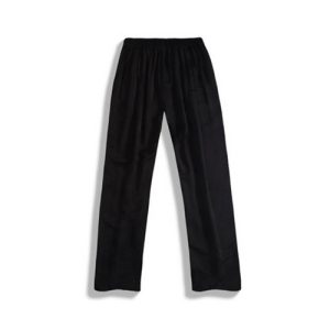 Alternative view of Jacquard Straight-Leg Pants in black | 黑提花直筒裤