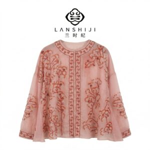 100% Silk Heavy Beaded New Chinese Style Sun Protection Clothing