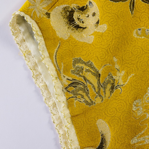Cat's Diary Song Brocade Vest - Yellow Brocade Vest for Women, Elegant and Co... - Image 7