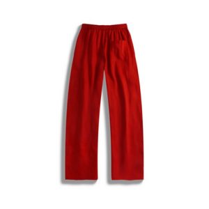 Alternative view of Linen Curved-Leg Pants | 麻料弯刀裤