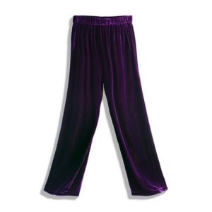 Real Silk Velvet Pants in Purple | 紫色真丝丝绒裤