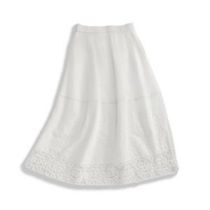 Alternative view of Cocoon-Shaped Midi Skirt | 茧型结构半裙