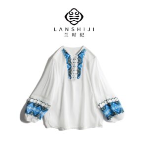 Yi Ethnic Embroidery Shirt | 彝族刺绣衬衫