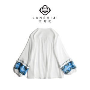 Alternative view of Yi Ethnic Embroidery Shirt | 彝族刺绣衬衫