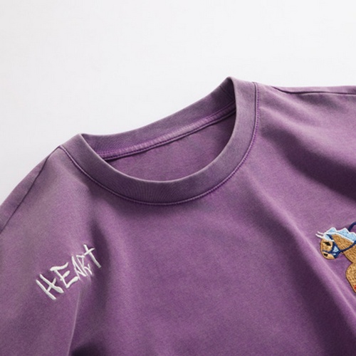 Danish Fairy Tale Fun Embroidery T-Shirt in pink | 粉丹麦童话趣味刺绣 T 恤 - Image 3
