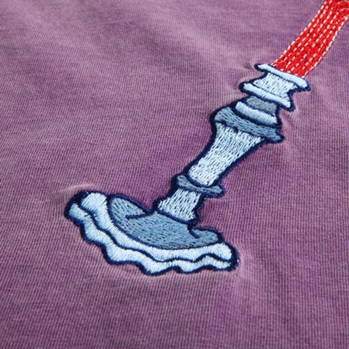Danish Fairy Tale Fun Embroidery T-Shirt in pink | 粉丹麦童话趣味刺绣 T 恤 - Image 7