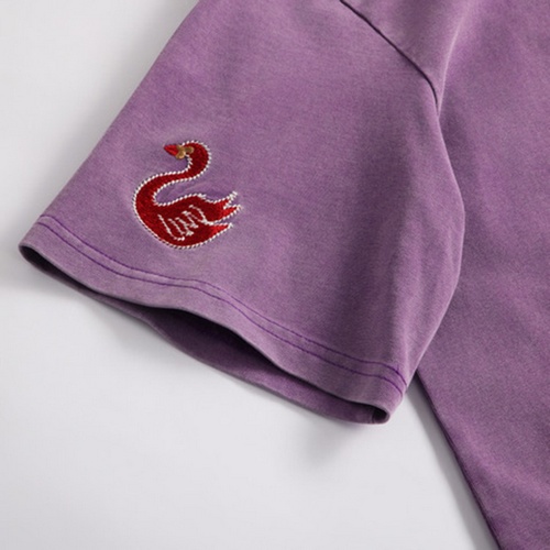 Danish Fairy Tale Fun Embroidery T-Shirt in pink | 粉丹麦童话趣味刺绣 T 恤 - Image 8