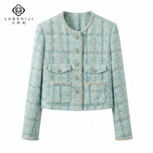 Blue Chanel -Style Jacket • Custom Imported Fabric | 蓝小香风外套