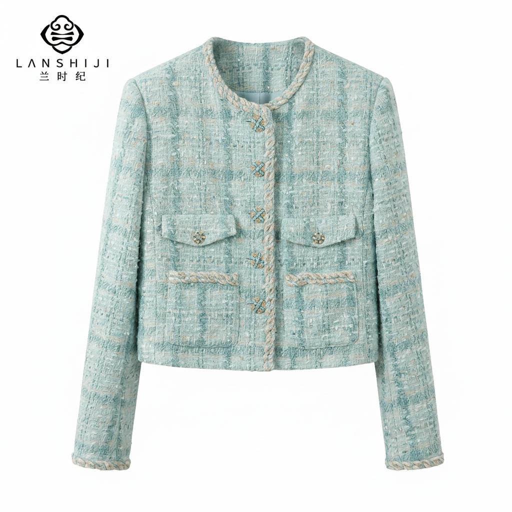Blue Chanel -Style Jacket • Custom Imported Fabric | 蓝小香风外套