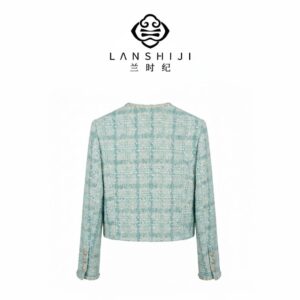 Alternative view of Blue Chanel -Style Jacket • Custom Imported Fabric | 蓝小香风外套