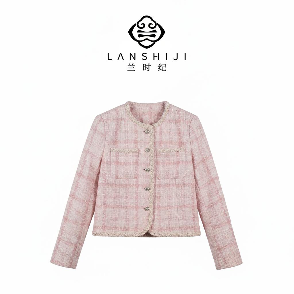 Pink Chanel -Style Jacket • Custom Imported Fabric | 粉小香风外套