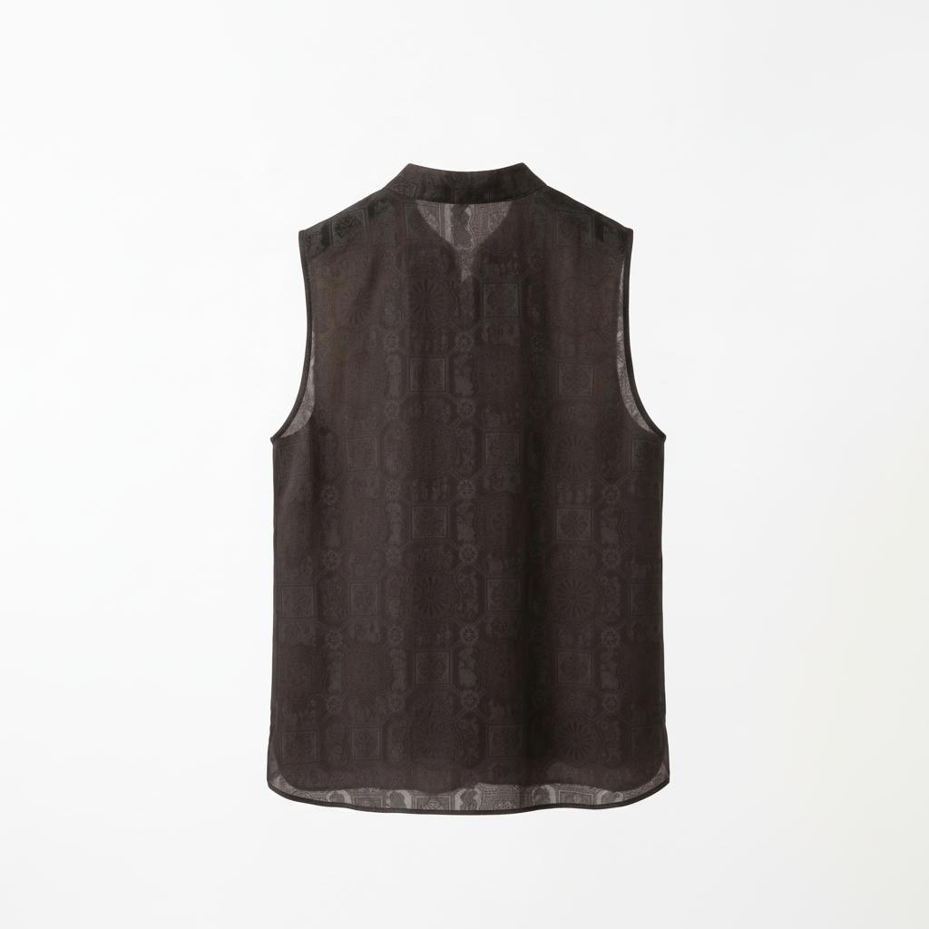 Shangjiukai Multicolored Brocade Xiangyunsha Vest | 上九楷五彩霞锦香云纱马甲 - Image 2