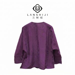 Alternative view of 紫香云纱上衣双面穿 Reversible Purple Gambiered Silk Blouse