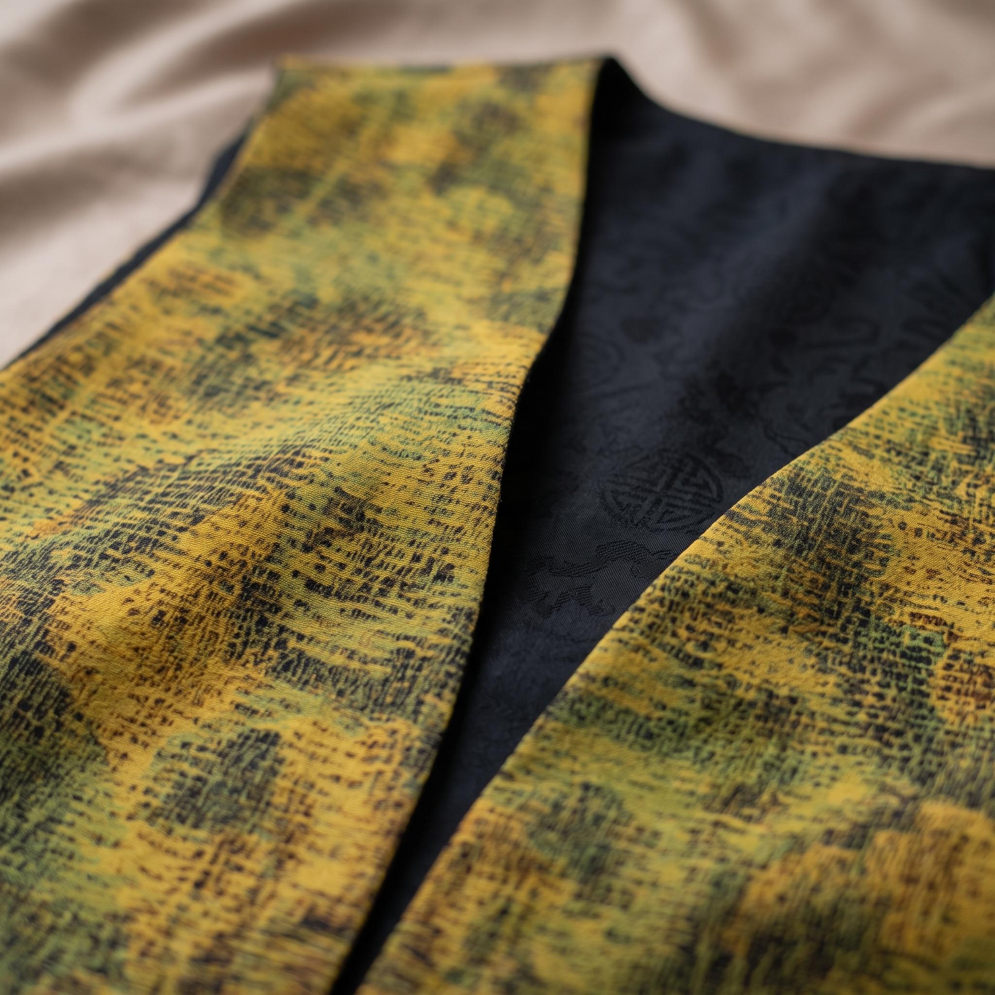 香云纱70姆米海水龙吊带马甲 70 Momme Xiangyunsha Sea Dragon Vest - Image 3
