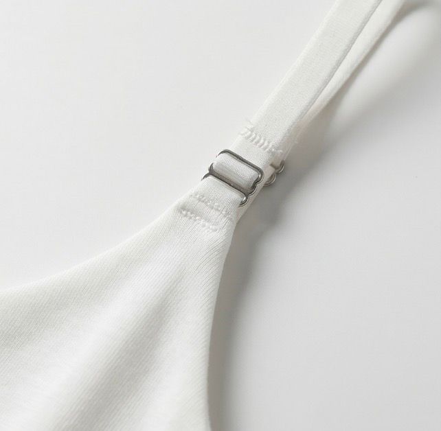 LAN SHI JI (黑白)莱赛尔亚麻吊带 Lyocell linen camisole (black/white) - Image 3