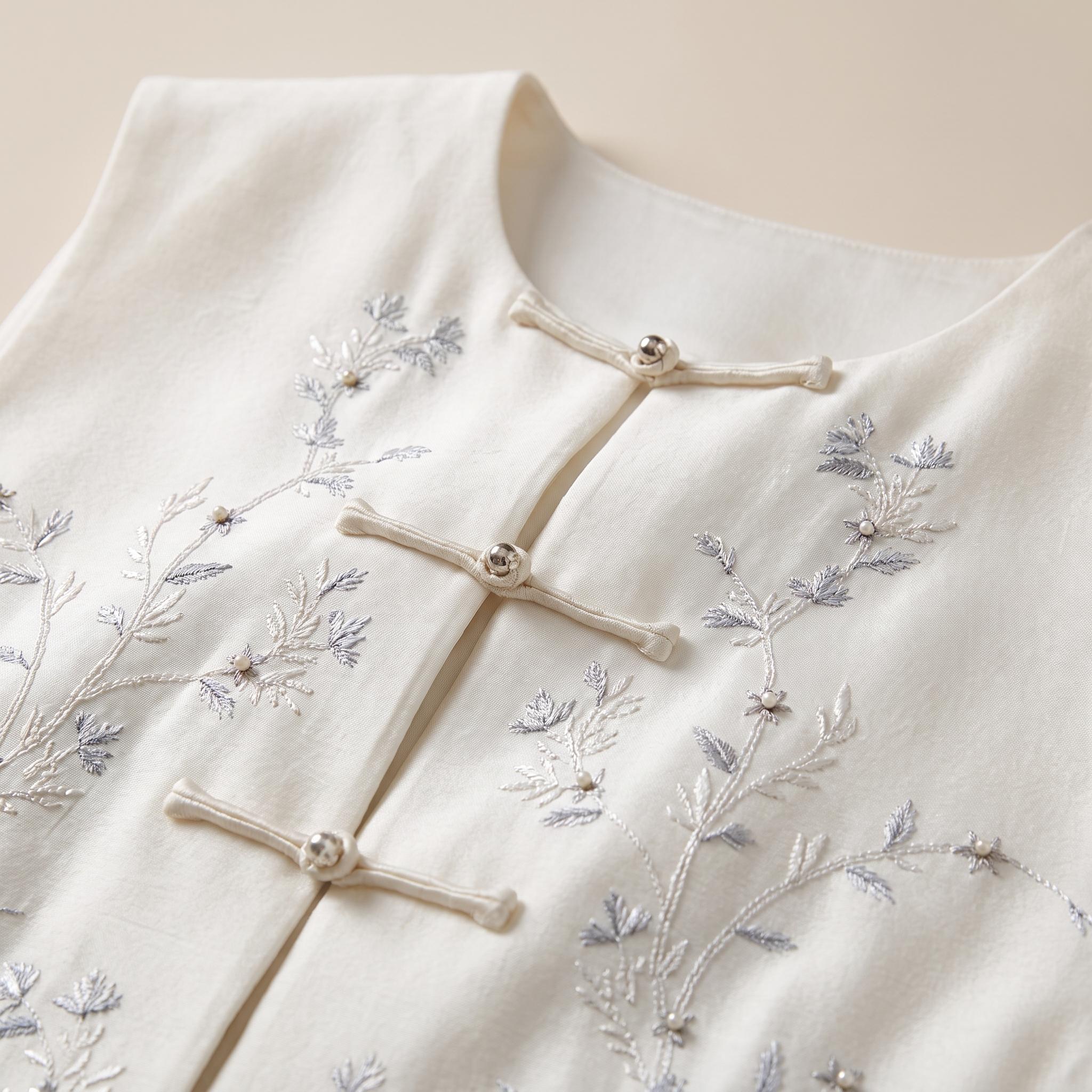 秀珍珠绣花马甲 Pearl Embroidered Vest - Image 4