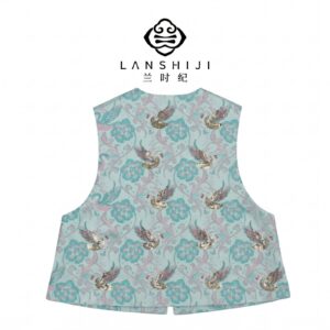 Alternative view of 钱小萍宋锦法绣马甲 Qian Xiaoping Song Brocade Embroidered Vest
