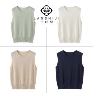 白色/浅绿/米色/藏蓝 极简亚麻背心 White/Light green/beige/navy blue minimalist linen vest