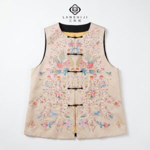 凤凰满秀图马甲 Phoenix Embroidered Vest