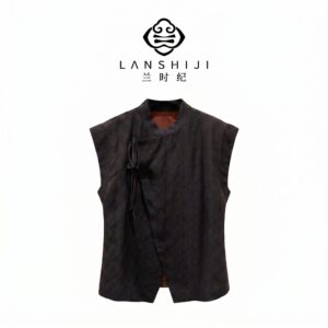 雅韵压纹 · 香云纱上衣 Elegant Embossed Gambiered Silk Blouse
