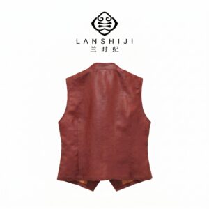 Alternative view of Vermilion Elegance · Mulberry Silk Gambiered Canton Gauze 朱砂映锦 · 桑蚕丝香云纱